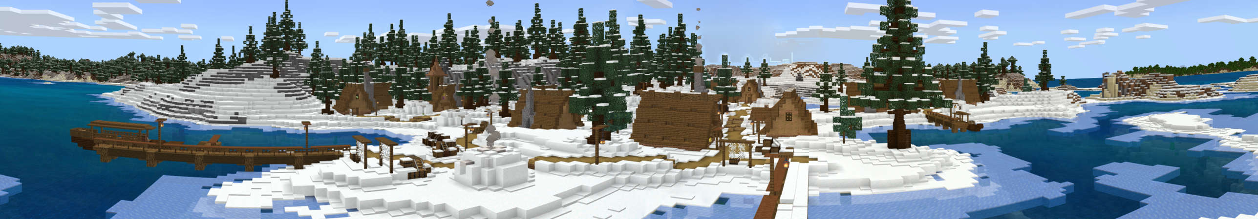 Snow Village Panorama