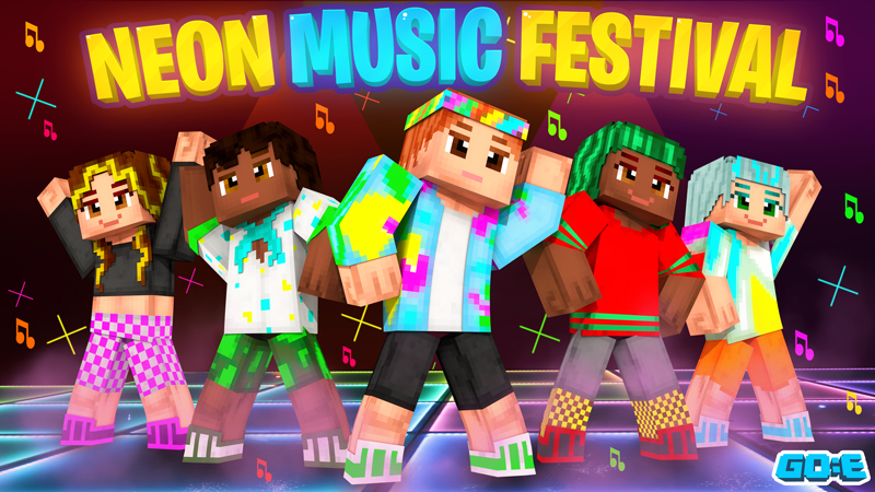 Neon Music Festival in Minecraft Marketplace | Minecraft