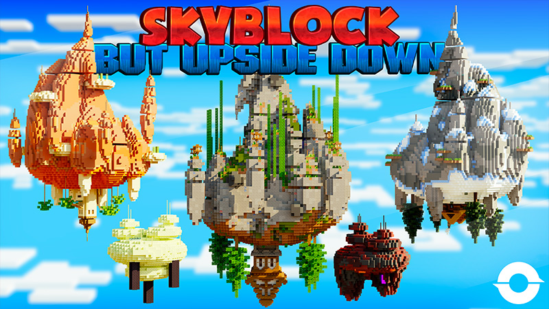 Skyblock but Upside Down Key Art