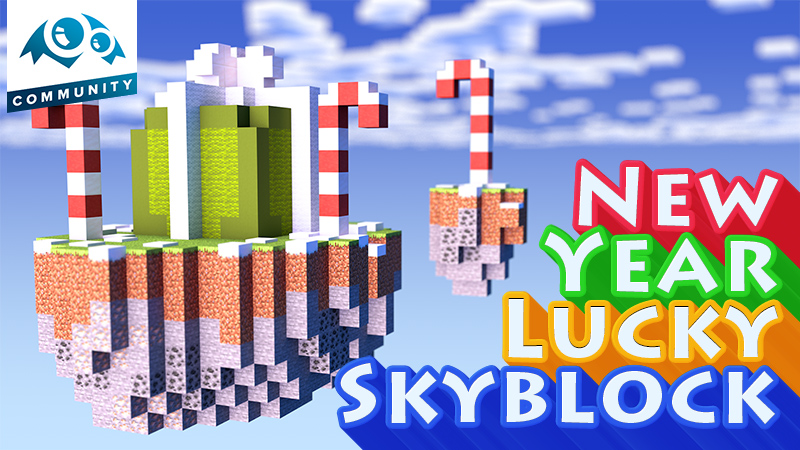 New Year Lucky Skyblock Key Art