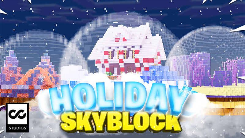 Holiday Skyblock Key Art