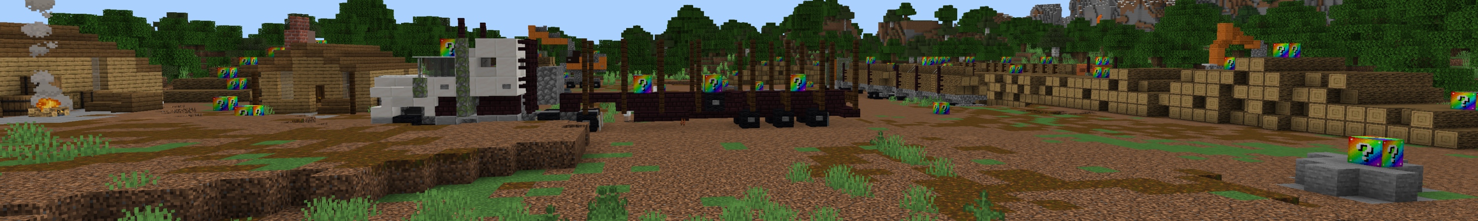 Lucky Blocks Rainbow Panorama