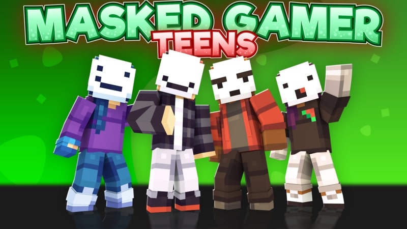 Masked Gamer Teens Key Art