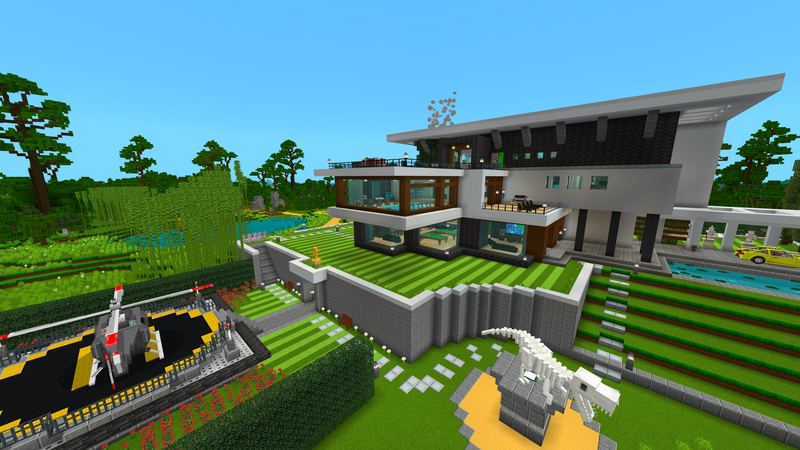 Modern House 3 by VoxelBlocks (Minecraft Marketplace Map) - Minecraft  Marketplace