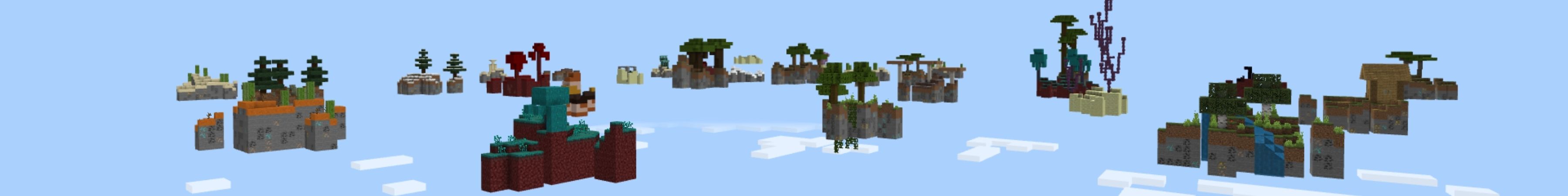 Skyblock Falling Items Panorama