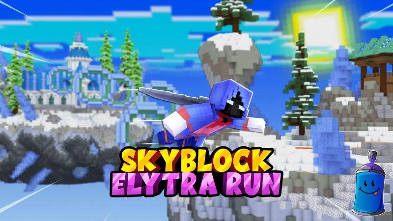 Skyblock Elytra Run Key Art