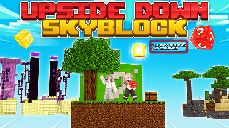 Upside Down Skyblock Key Art