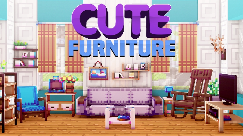 2 Minecraft aesthetic FURNITURE add-ons