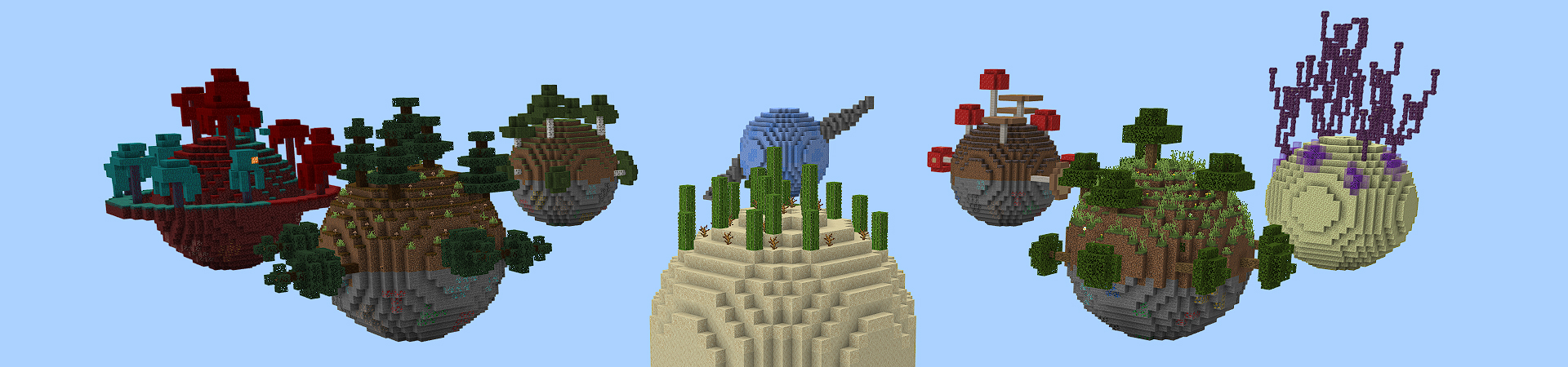 Skyblock Planets Panorama