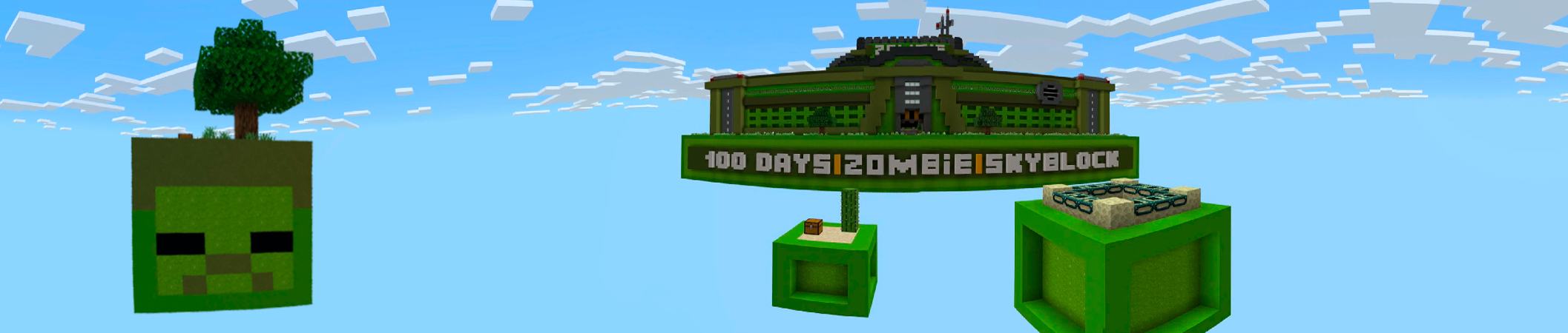 100 Days Zombie Skyblock Panorama