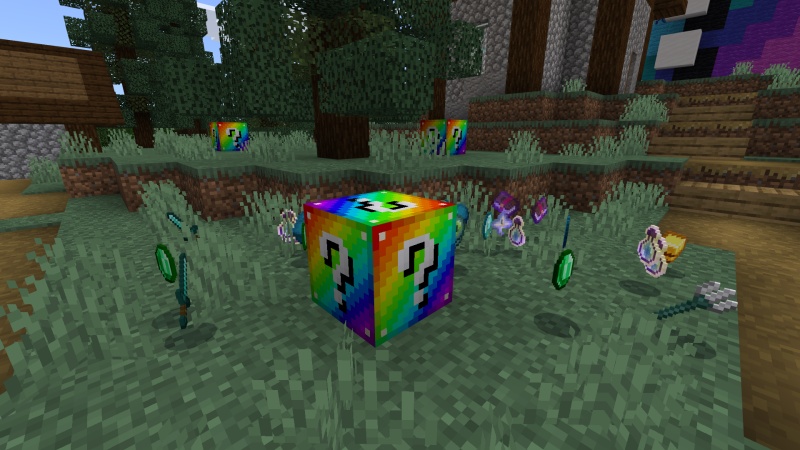 Lucky Block Rainbow Mod for Minecraft 1.9/1.8.9/1.7.10