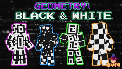 Geometry Black White on the Minecraft Marketplace by Magefall Geometry Black White on the Minecraft Marketplace by Magefall