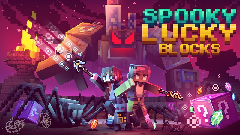 Spooky Lucky Blocks Key Art