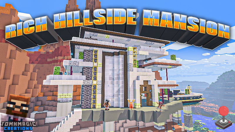 Rich Hillside Mansion In Minecraft Marketplace Minecraft