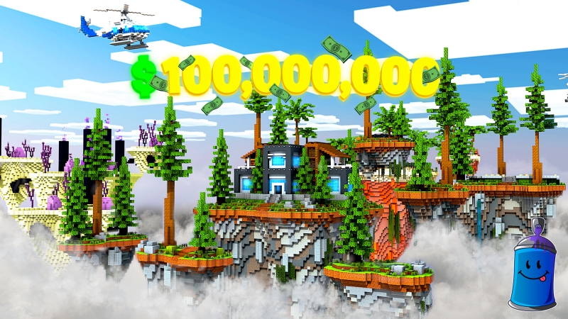 Millionaire Skyblock Key Art