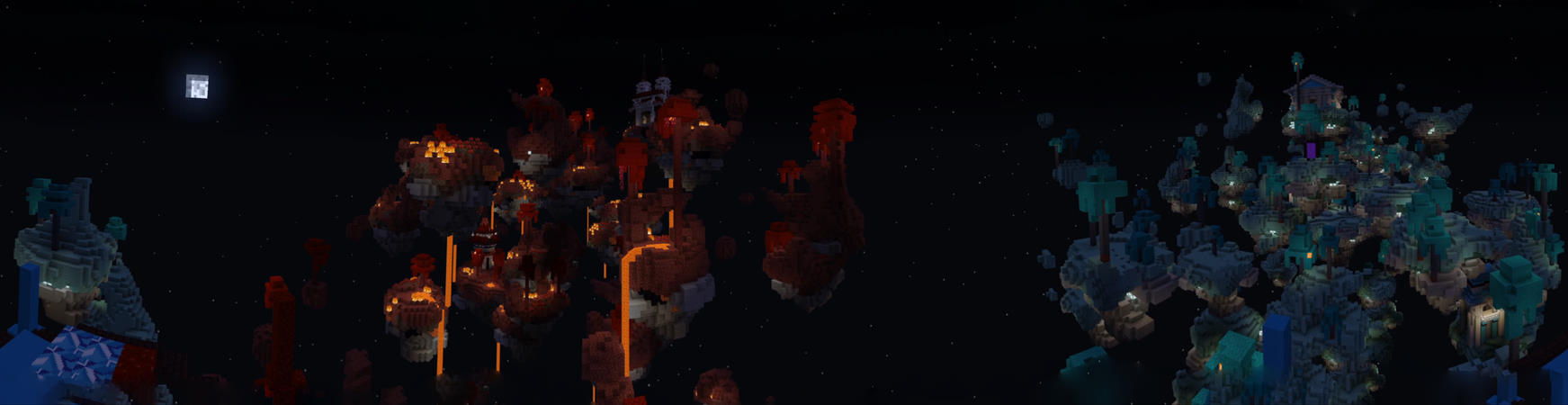 Lucky Skyblock Nether Panorama