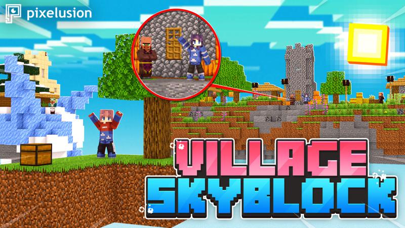 Village Skyblock Key Art