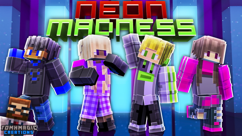 Neon Madness By Tomhmagic Creations Minecraft Skin Pack Minecraft Marketplace Via