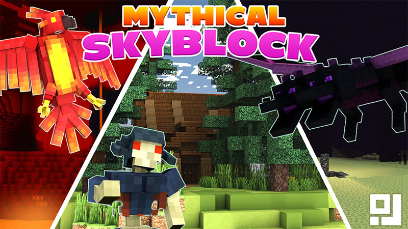 Mythical Skyblock Key Art