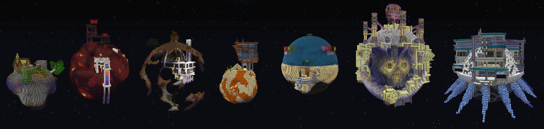 Skyblock Sci-Fi Panorama