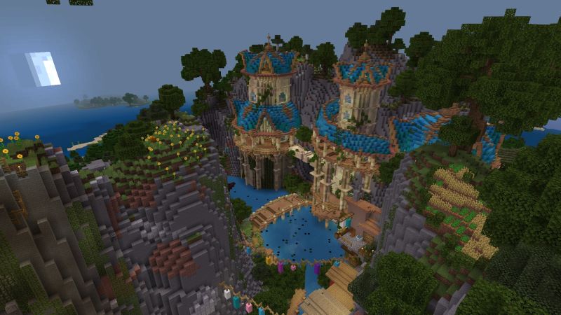 Colorful Cliff Village Screenshot #3