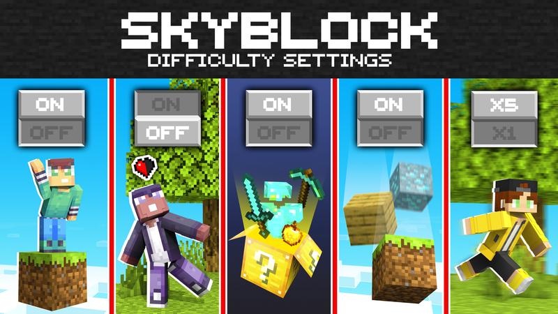 Skyblock Difficulty Settings In Minecraft Marketplace Minecraft