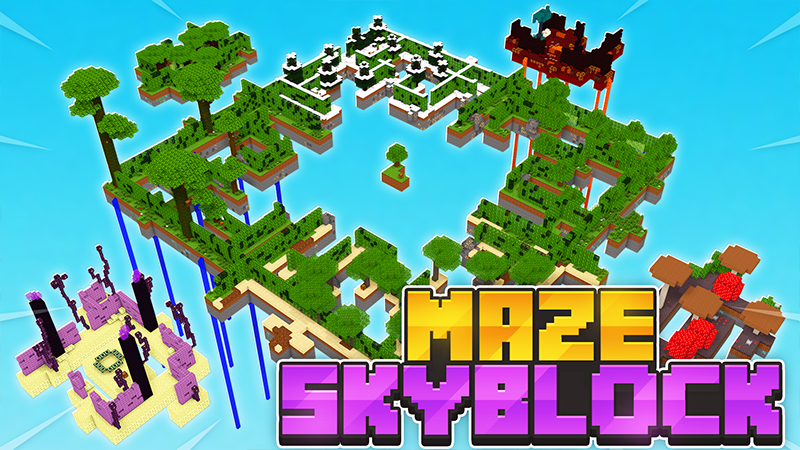 Maze Skyblock Key Art