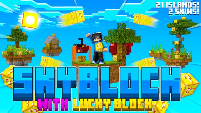 Skyblock With Lucky Block Key Art