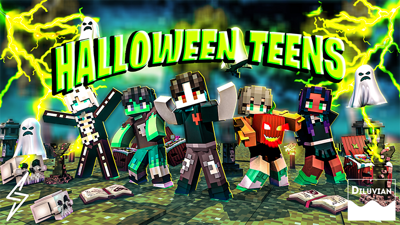 Halloween Teens on the Minecraft Marketplace by Diluvian Halloween Teens on the Minecraft Marketplace by Diluvian