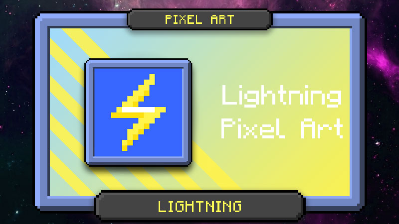Lightning Pixel Art Key Art