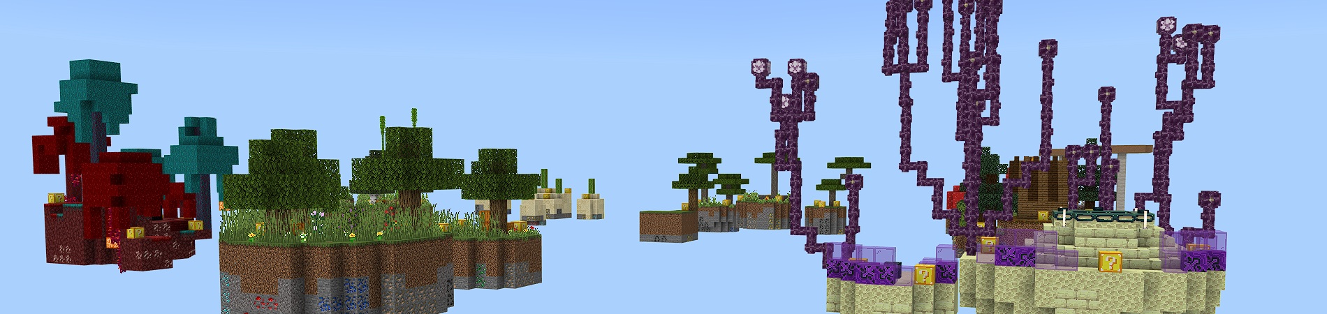 Skyblock With Lucky Block Panorama