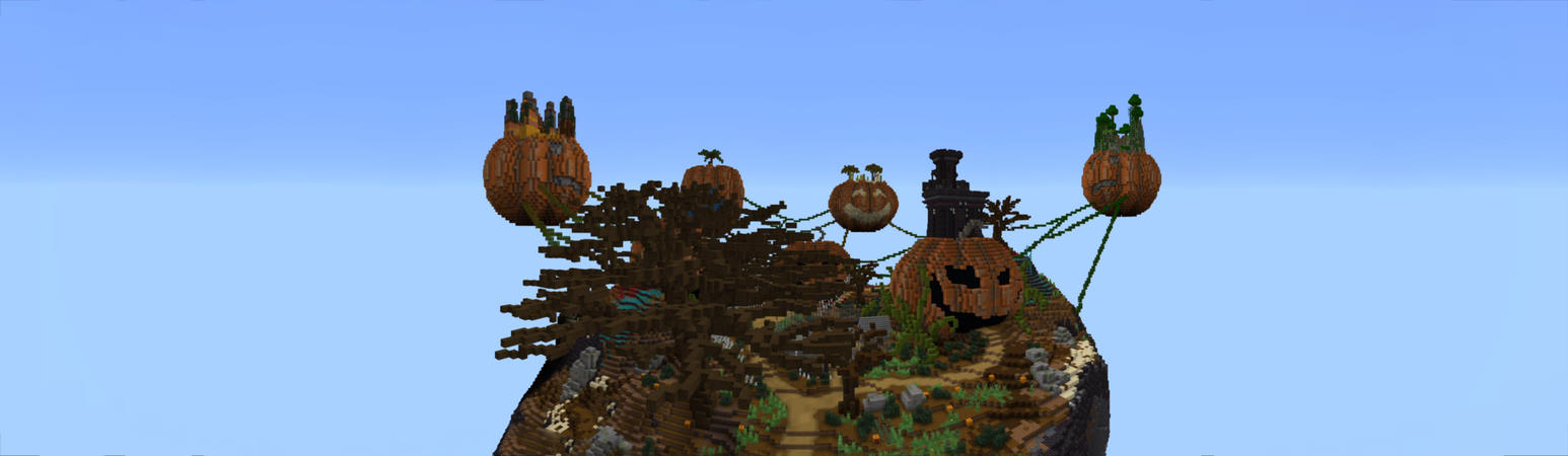Skyblock Pumpkins Panorama