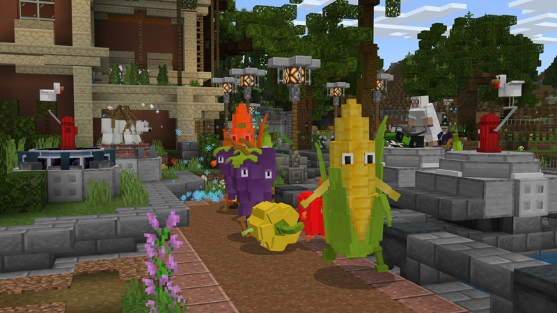 Fruit Zoo Tower Defense In Minecraft Marketplace Minecraft