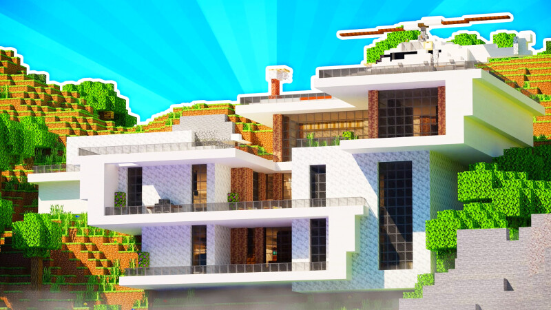 Modern Deluxe Mansion in Minecraft Marketplace