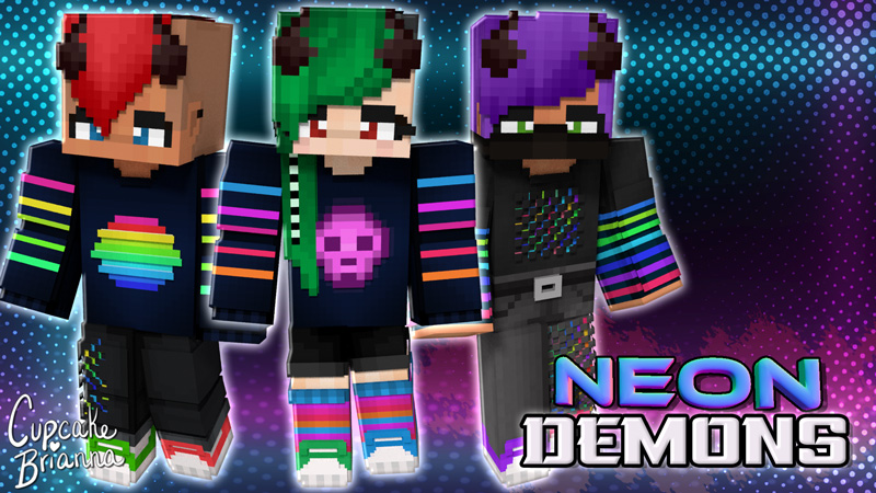 Neon Demons HD Skin Pack Key Art