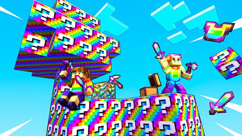 Minecraft: RAINBOW LUCKY BLOCK MOD 