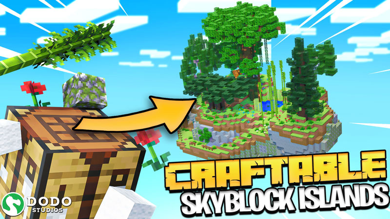 Craftable Skyblock Islands Key Art