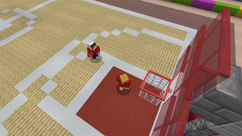 Minecraft Basketball Court