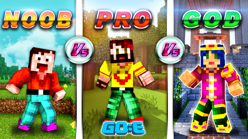 Noob vs Pro vs God Key Art