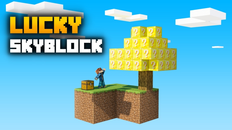 Lucky Skyblock Key Art