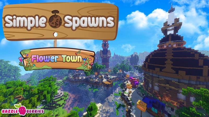 Simple Spawns Flower Town Key Art