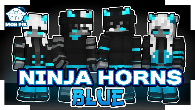 Ninja Horns: Blue Key Art