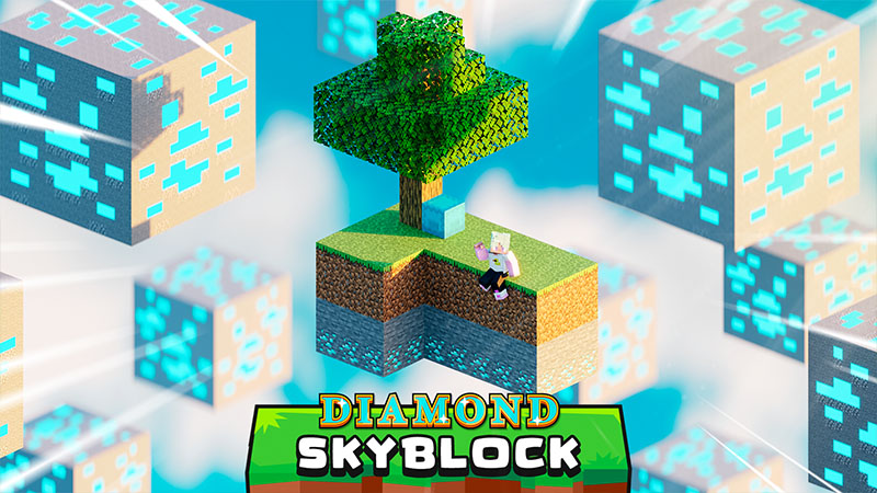 Diamond Skyblock Key Art