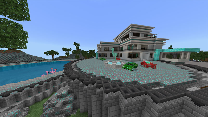 Modern Diamond Mansion by Odyssey Builds (Minecraft Marketplace Map ...