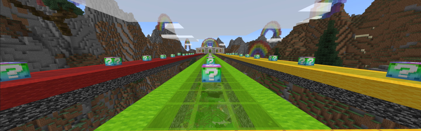 Lucky Block Rainbow Race Panorama