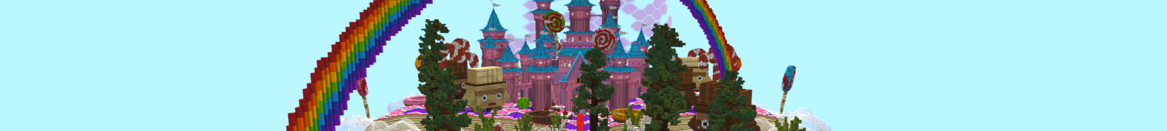 Candyland Lucky Mobs Skyblock Panorama