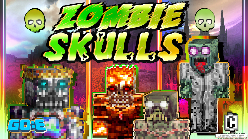Zombie Skulls Skin Pack Key Art
