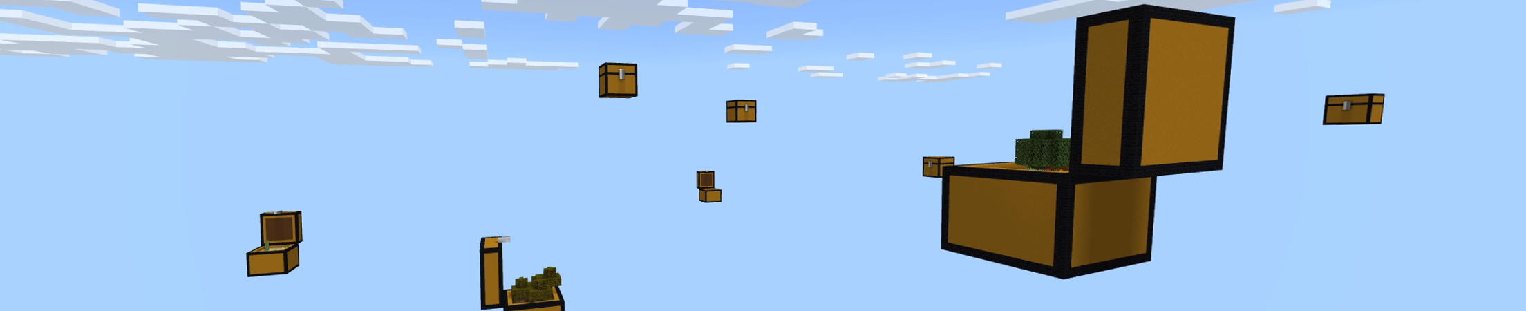 Giant Chest Skyblock Panorama