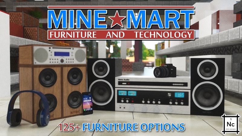 MineMart: Furniture & Tech Key Art