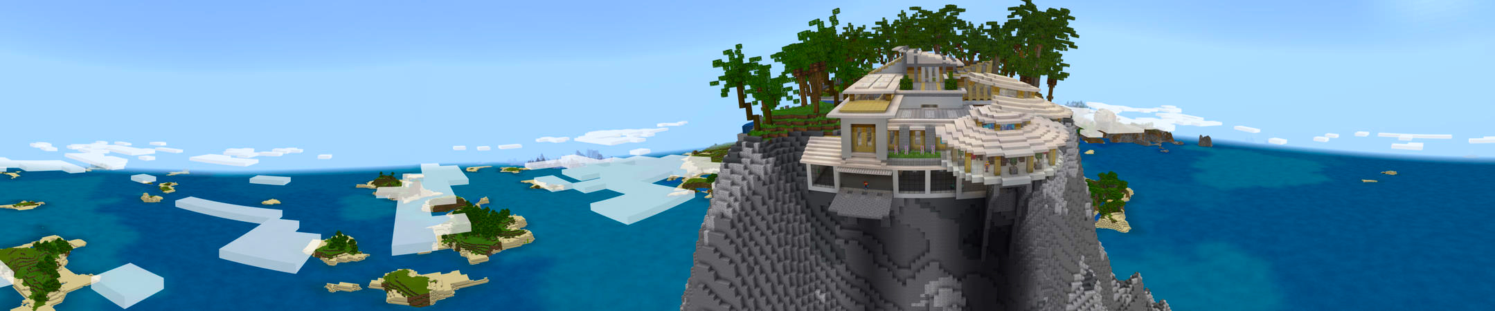 Cliffside Millionaire Mansion Panorama